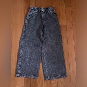 H&M wide leg/jambe large size 6x in kids. Blackish greyish color.